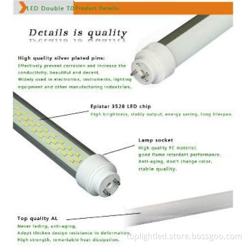 3500K LED T10 Double Shine Tube 16W